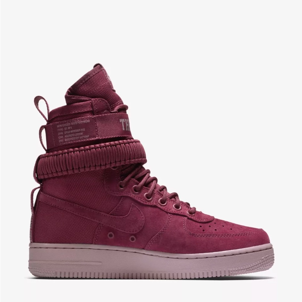 Nike SF Air Force 1 THE FORCE IS FEMALE Vintage Wine Women’s Sneaker